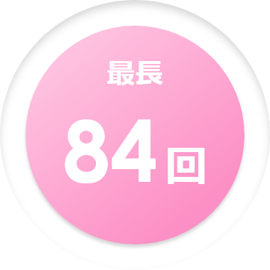 最長84回